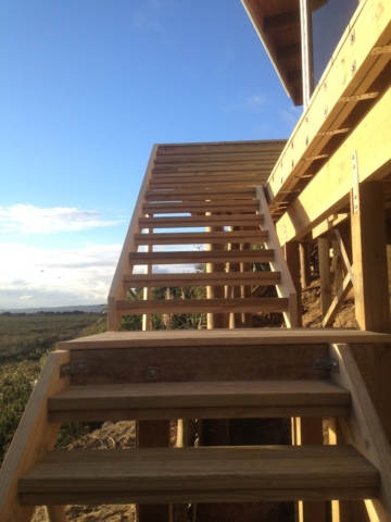 steps up to new deck
